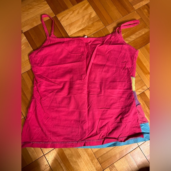 Y2K pyjama camisole very colourful top | size L - Picture 2 of 8